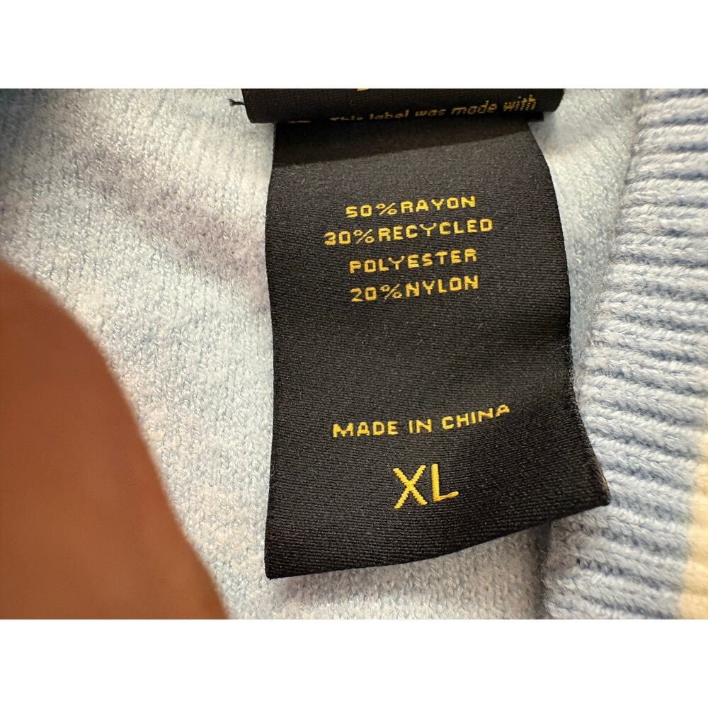 Her Universe Disney Cinderella Jaq Gus Argyle Knit Cardigan Sweater Light Blue - Picture 9 of 9